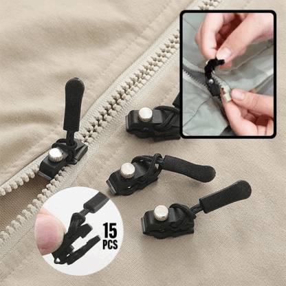 ZipFix Sada odnímateľných zipsov (15 ks)