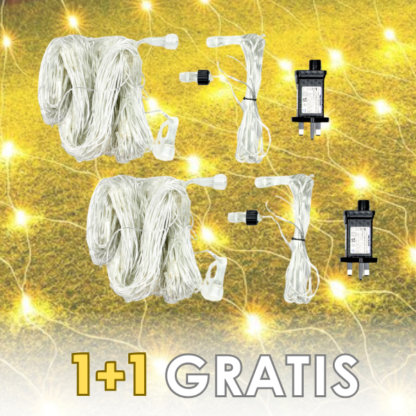Dekoratívna sieť s LED svetlami 1+1 ZADARMO